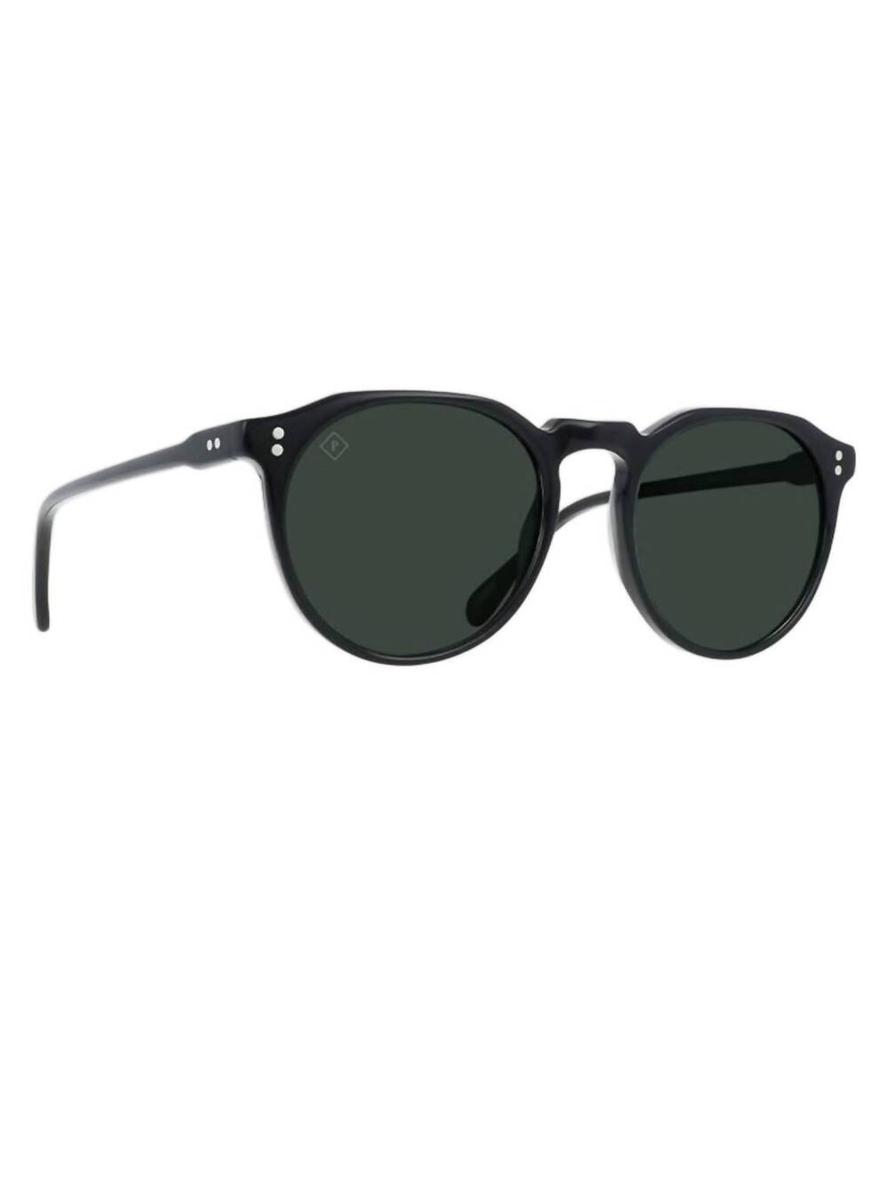 NEW RAEN OPTICS unisex remmy polarized round sunglasses in crysal black green